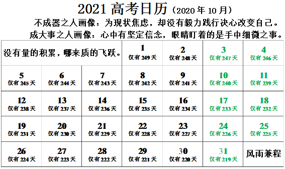 今天距离2021年高考还有多少天