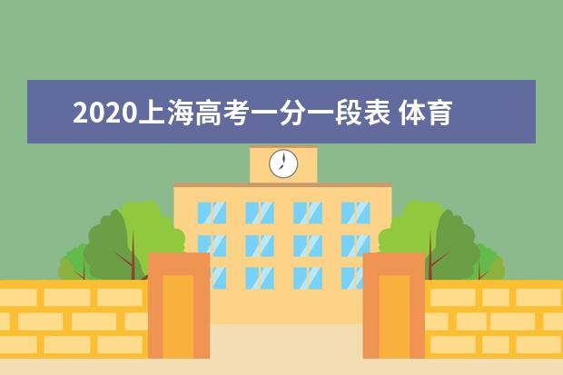 2020上海高考一分一段表 体育类投档成绩排名及累计人数