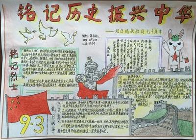 抗美援朝70周年手抄报