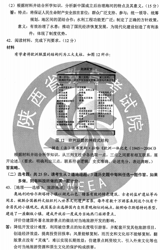 2020全国2卷高考文综试题