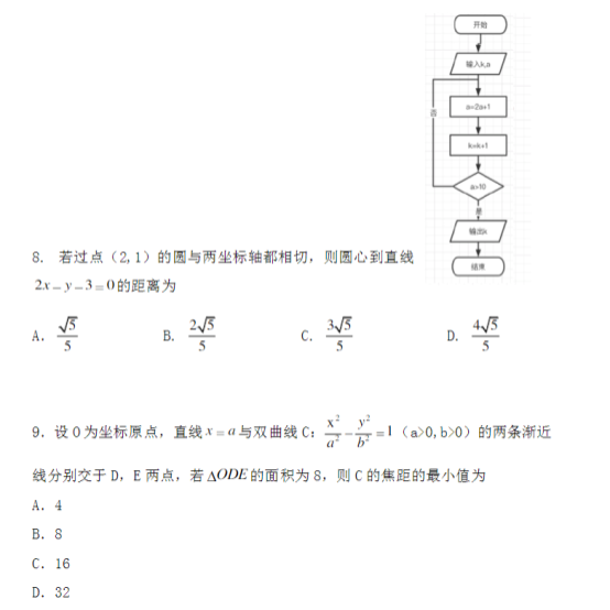 2020年辽宁高考文科数学试题 【word真题试卷】