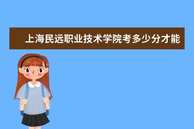 上海民远职业技术学院考多少分才能上