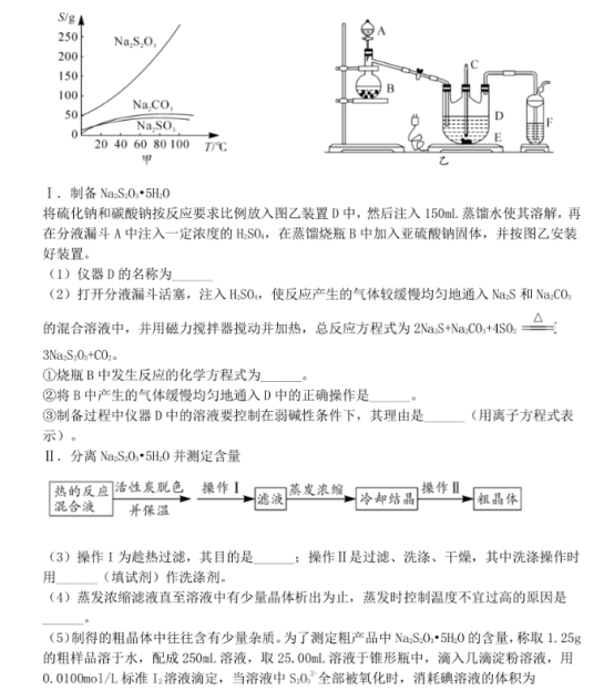 2020安徽高考冲刺模拟化学试题