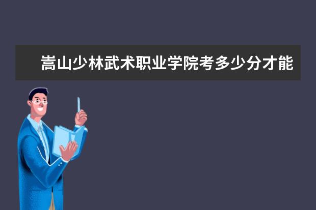 嵩山少林武术职业学院考多少分才能上