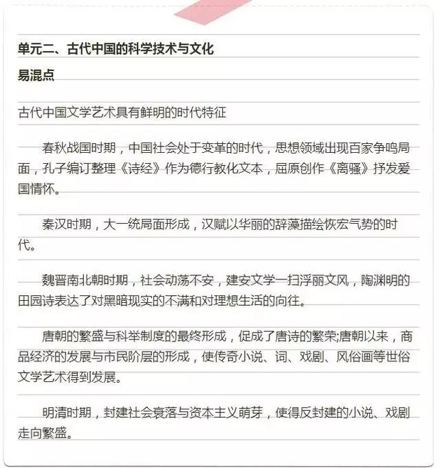 2017高考历史易错易混淆知识点，建议收藏