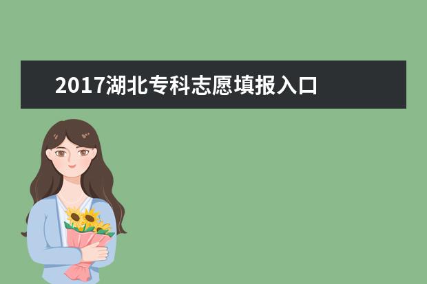 2017湖北专科志愿填报入口