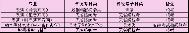 2021年四川电影电视学院艺术类专业校考招生安排