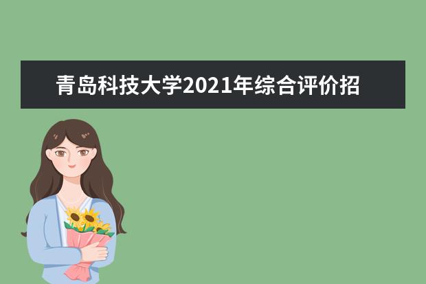 青岛科技大学2021年综合评价招生章程发布