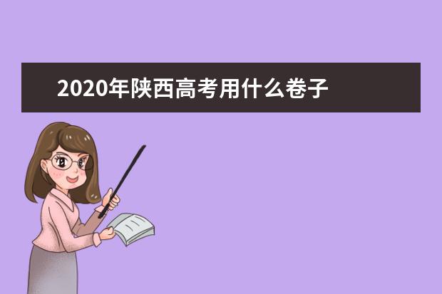 2020年陕西高考用什么卷子