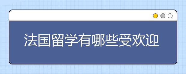 法国留学有哪些受欢迎的城市