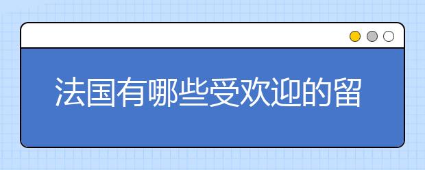 法国有哪些受欢迎的留学城市