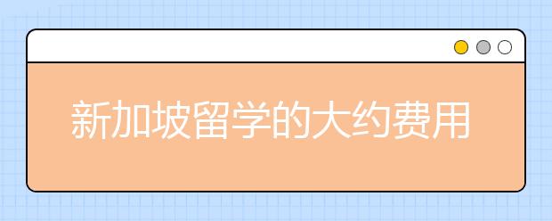 新加坡留学的大约费用是多少？