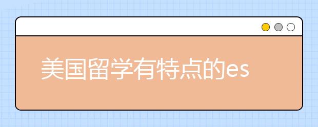 美国留学有特点的essay