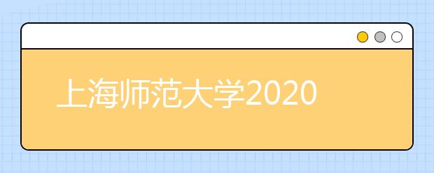 上海师范大学2020年承认美术统考成绩