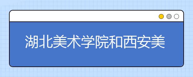 湖北美术学院和西安美术学院校考问题