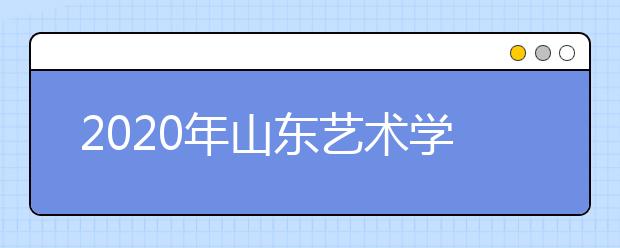 2020年山东艺术学院美术类专业校考内容