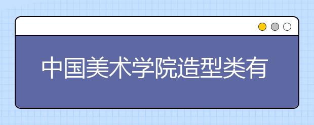 中国美术学院造型类有哪些专业？