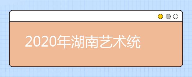 2020年湖南艺术统考成绩复核实施办法