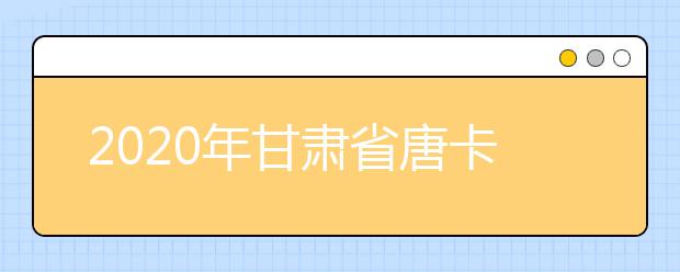 2020年甘肃省唐卡专业统考考试大纲