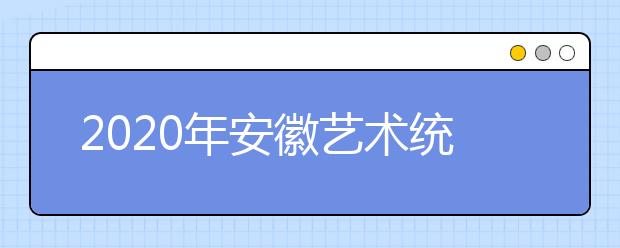 2020年安徽艺术统考模块八考试说明（音乐类专业）