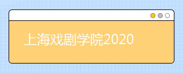 上海戏剧学院2020年导演系本科招生考试规程