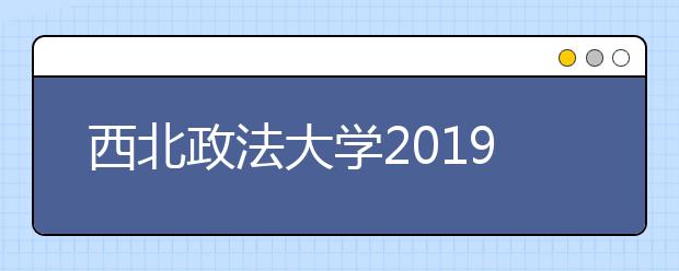 西北政法大学2019年艺术类本科专业招生计划