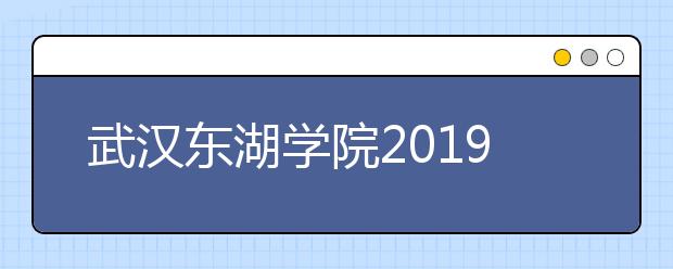 武汉东湖学院2019年山东省艺术类专业校考公告