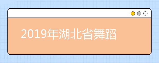 2019年湖北省舞蹈学统考一分一段表