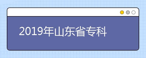 2019年山东省专科（高职）普通批文学编导类征集志愿投档分数线