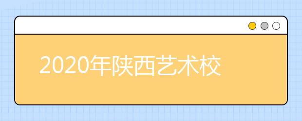 2020年陕西艺术校考政策