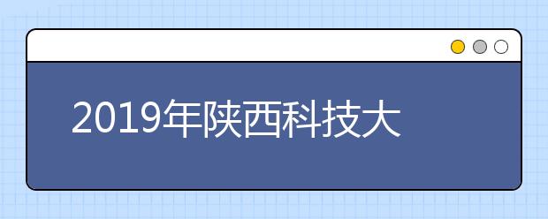 2019年陕西科技大学艺术类专业录取分数线