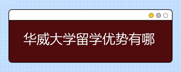 华威大学留学优势有哪些