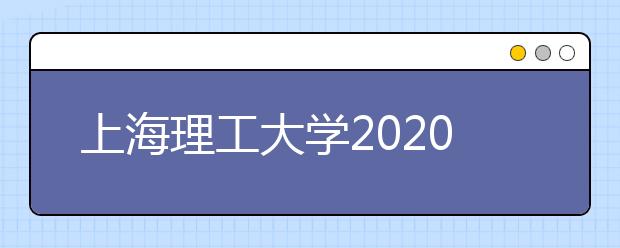 上海理工大学2020年招生章程（含美术类）