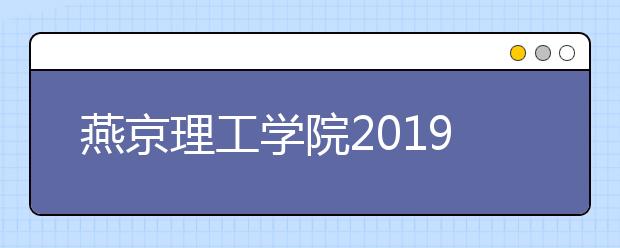 燕京理工学院2019年艺术类本科专业录取分数线