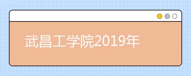 武昌工学院2019年艺术类本科专业录取分数线