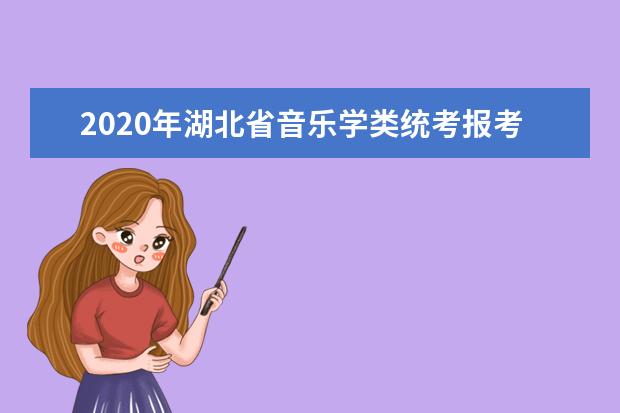 2020年湖北省音乐学类统考报考须知