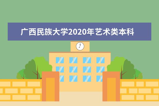 广西民族大学2020年艺术类本科专业招生计划