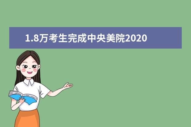 1.8万考生完成中央美院2020专业复试线上“大考”