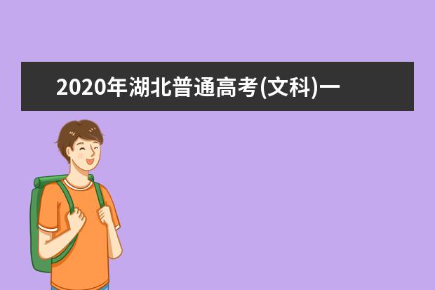 2020年湖北普通高考(文科)一分一档表