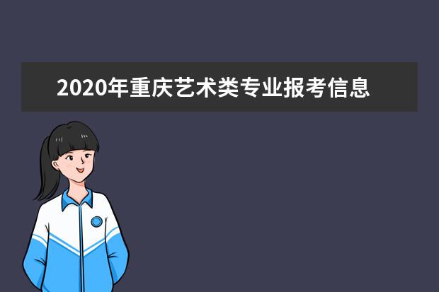 2020年重庆艺术类专业报考信息网上采集22日开始