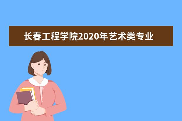 长春工程学院2020年艺术类专业招生计划