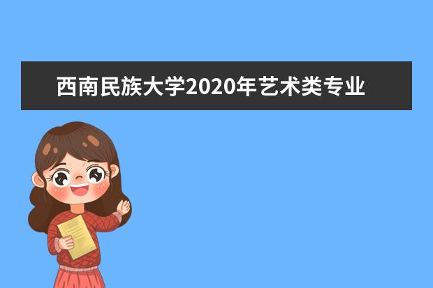 西南民族大学2020年艺术类专业录取分数线