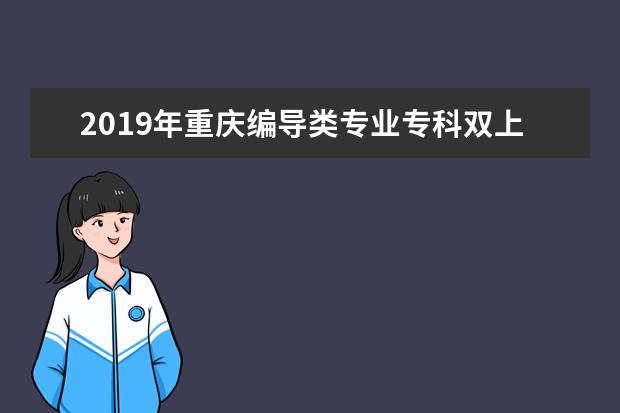 2019年重庆编导类专业专科双上线专业成绩分段表