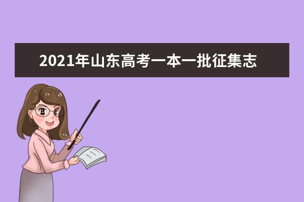 2021年山东高考一本一批征集志愿填报时间规则和补录大学名单缺额计划