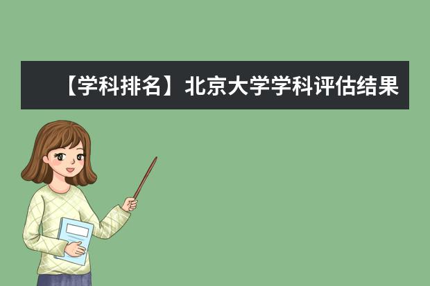 【学科排名】北京大学学科评估结果排名（第四轮）