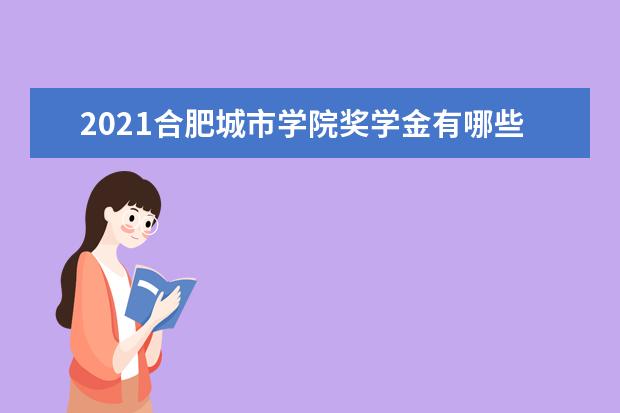 2021合肥城市学院奖学金有哪些 奖学金一般多少钱?