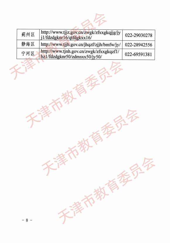 天津市教委做好具有天津户籍在外省普通高中就读学生转学工作通知