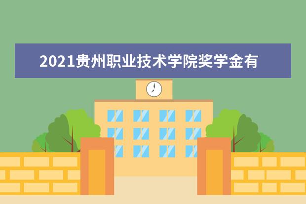 2021贵州职业技术学院奖学金有哪些 奖学金一般多少钱?