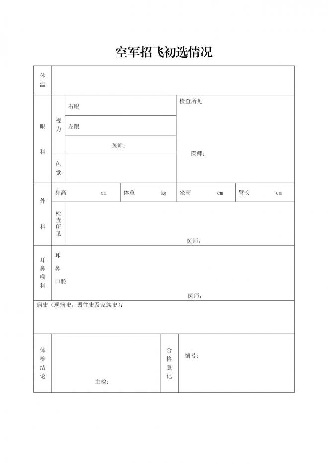 2022年度山东、河南空军招收飞行学员工作简章