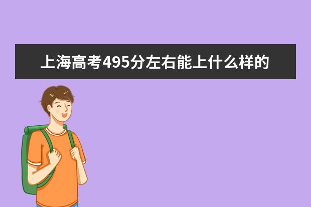 上海高考495分左右能上什么样的大学